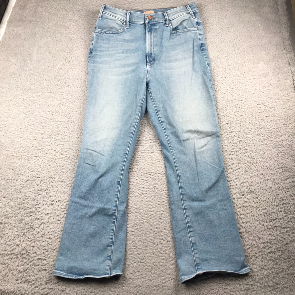 Mother Hustler Ankle Jeans Womens 32 (31x27) California Cruiser Light Wash Flare